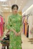CT0029 - Áo dài cách tân lập thể xanh lá