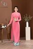TT0114- Áo dài thêu bông hồng xanh