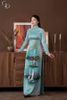 TT0121- Áo dài thiết kế vẽ hồ gươm