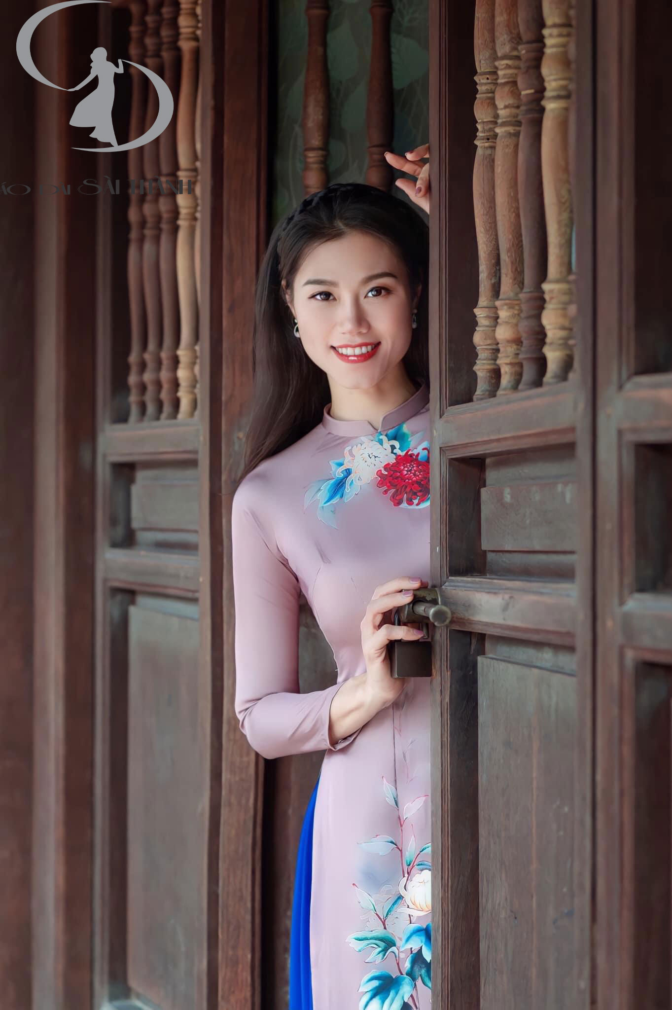 TT0098- Áo dài hoa cúc