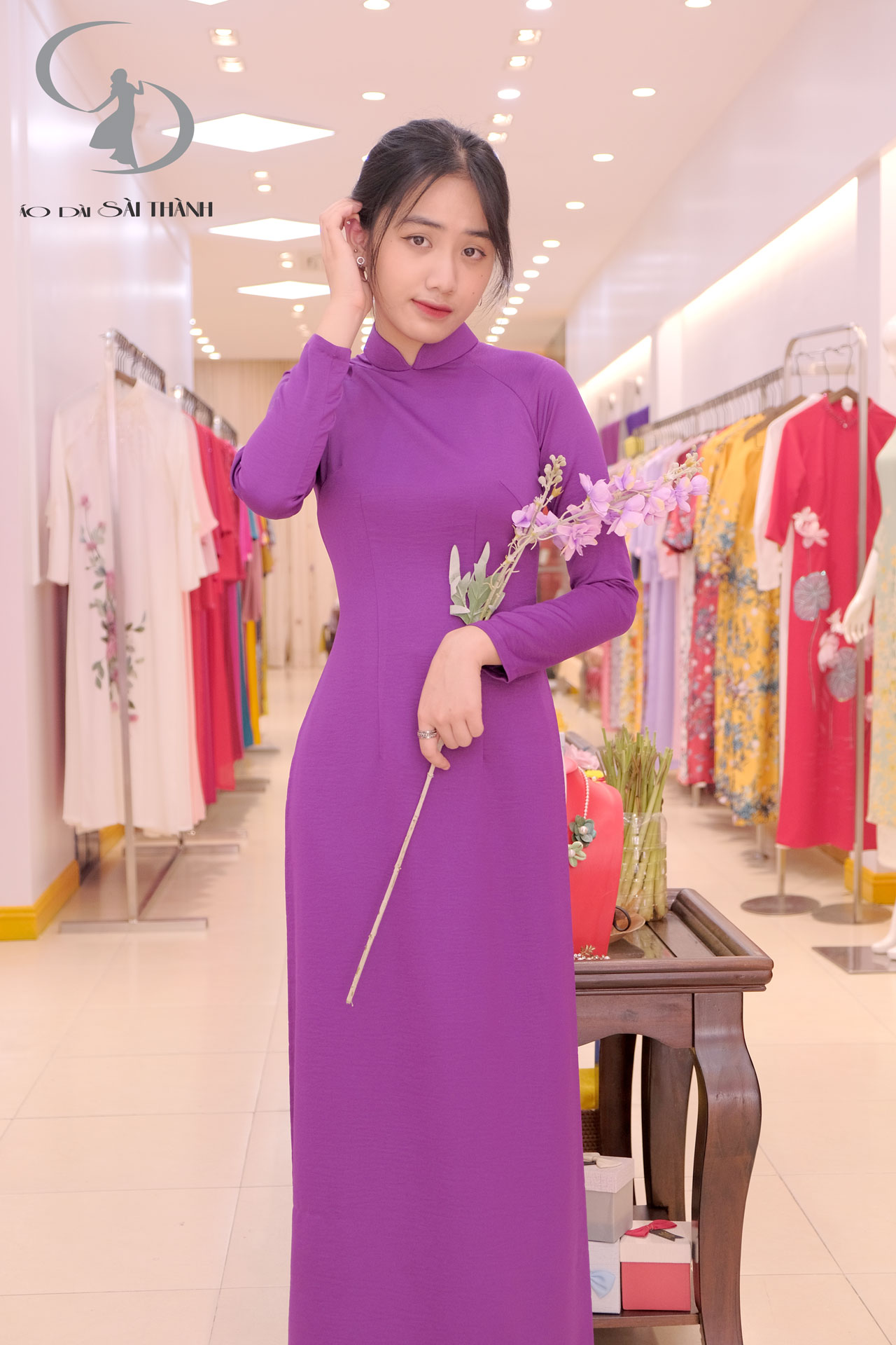 TT0015-Áo Dài Tím Huế