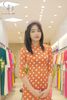CT0019- Áo dài cách tân chấm bi cam