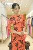 TT0059 - Áo dài in lập thể cam đất