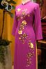 TT0133 - Áo dài thiết kế thêu hoa trà