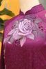 TT0137- Áo dài tơ tằm vẽ hoa hồng