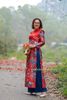 CT0038- Áo dài cách tân táp ta đỏ mùa xuân