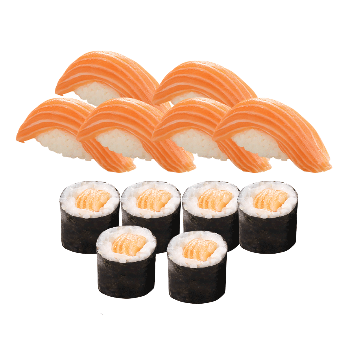  Set Nigiri Sushi và Maki Cơm Cuộn Cá Hồi 