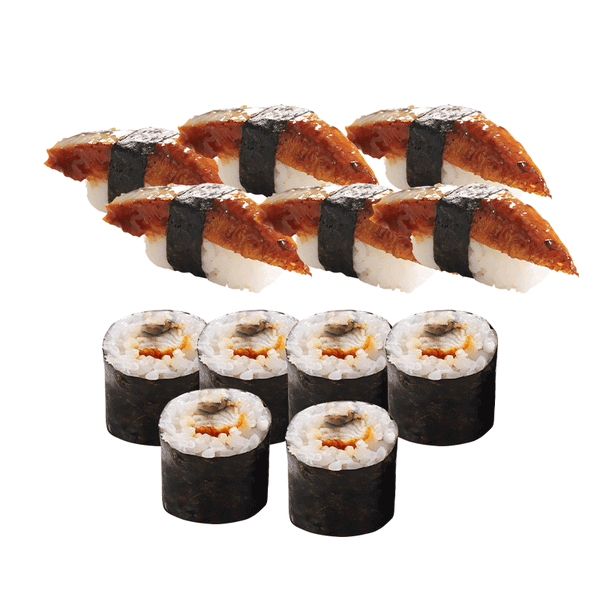 Set Nigiri Sushi và Maki Cơm Cuộn Lươn Nhật