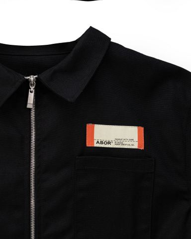 ABOR® BLACK ZIPPING SHIRT