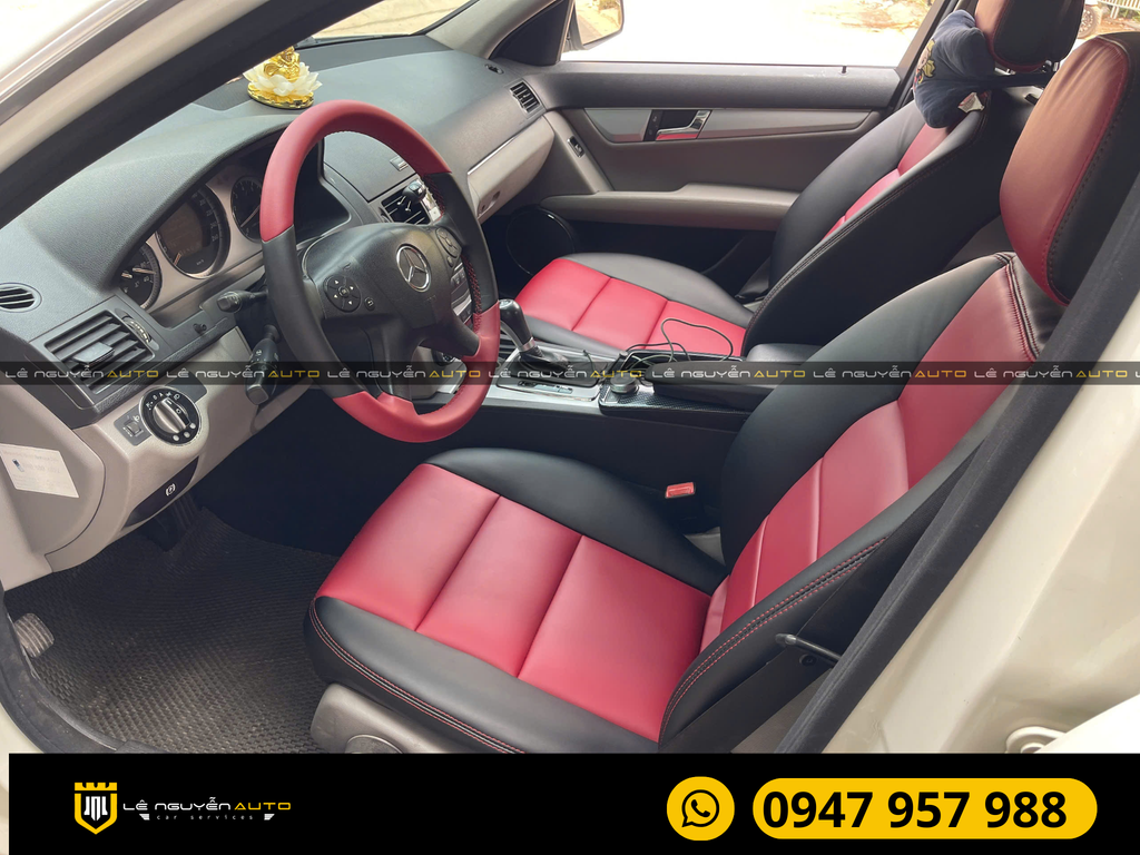 BỌC GHẾ DA MERCEDES C200 2012