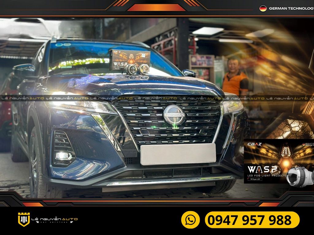 NISSAN KICKS 2024 - BI GẦM WASP LED FOG LIGHT