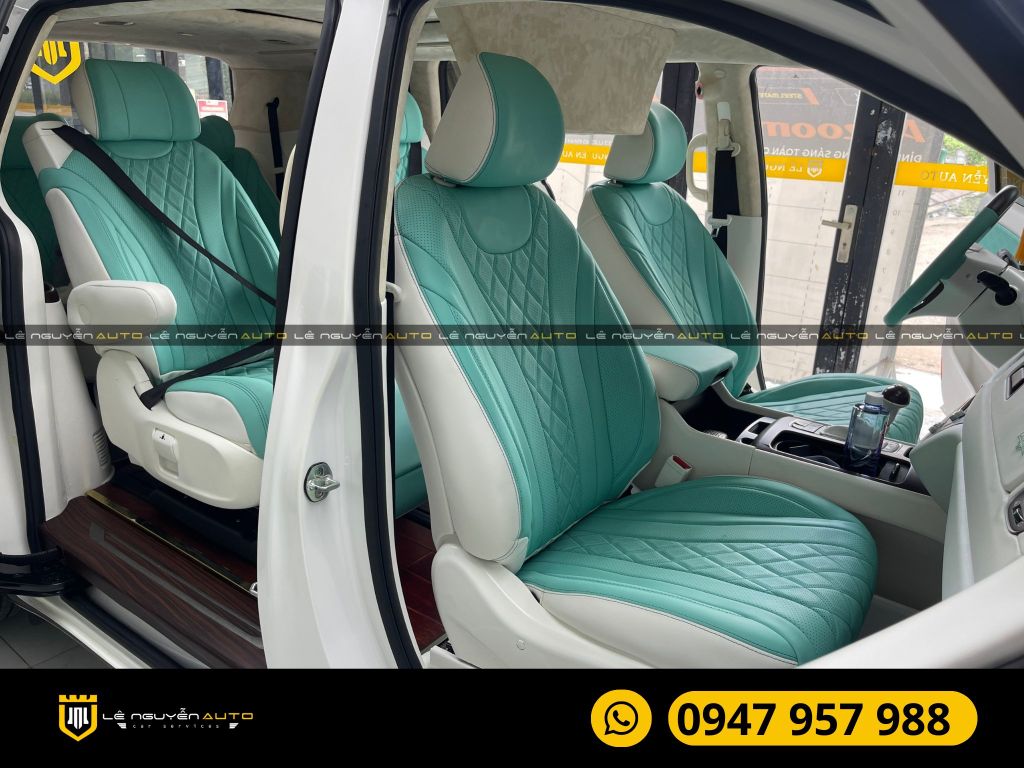 KIA SEDONA ĐỘ GHẾ LIMUOSINE ĐỔI MÀU NỘI THẤT