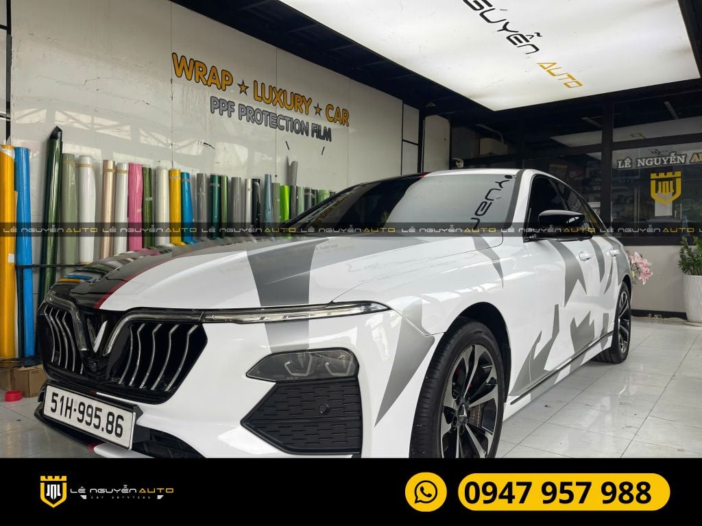 WRAP ĐỔI MÀU ĐỘC LẠ CHO XE VINFAST LUX A