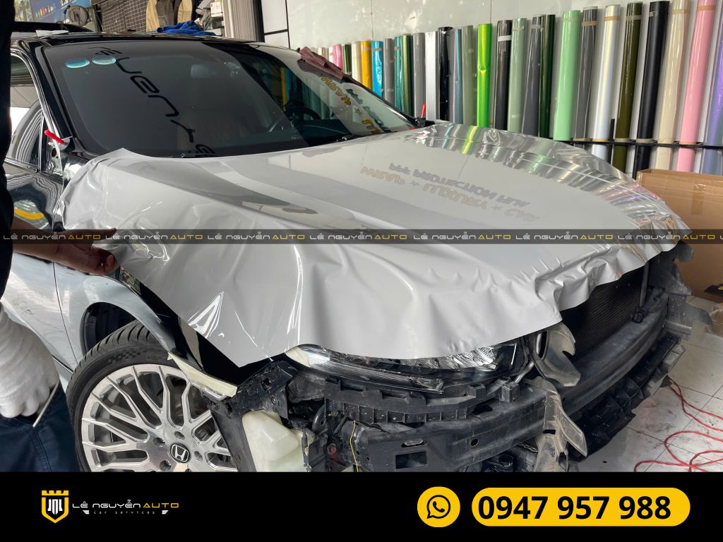 HONDA CIVIC DÁN WRAP ĐỔI MÀU XÁM XI MĂNG
