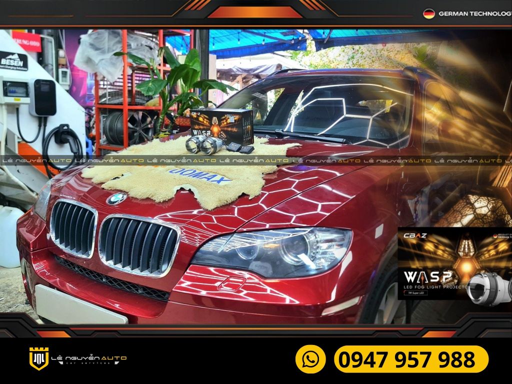 BMW X6 2010 - BI GẦM WASP LED FOG LIGHT