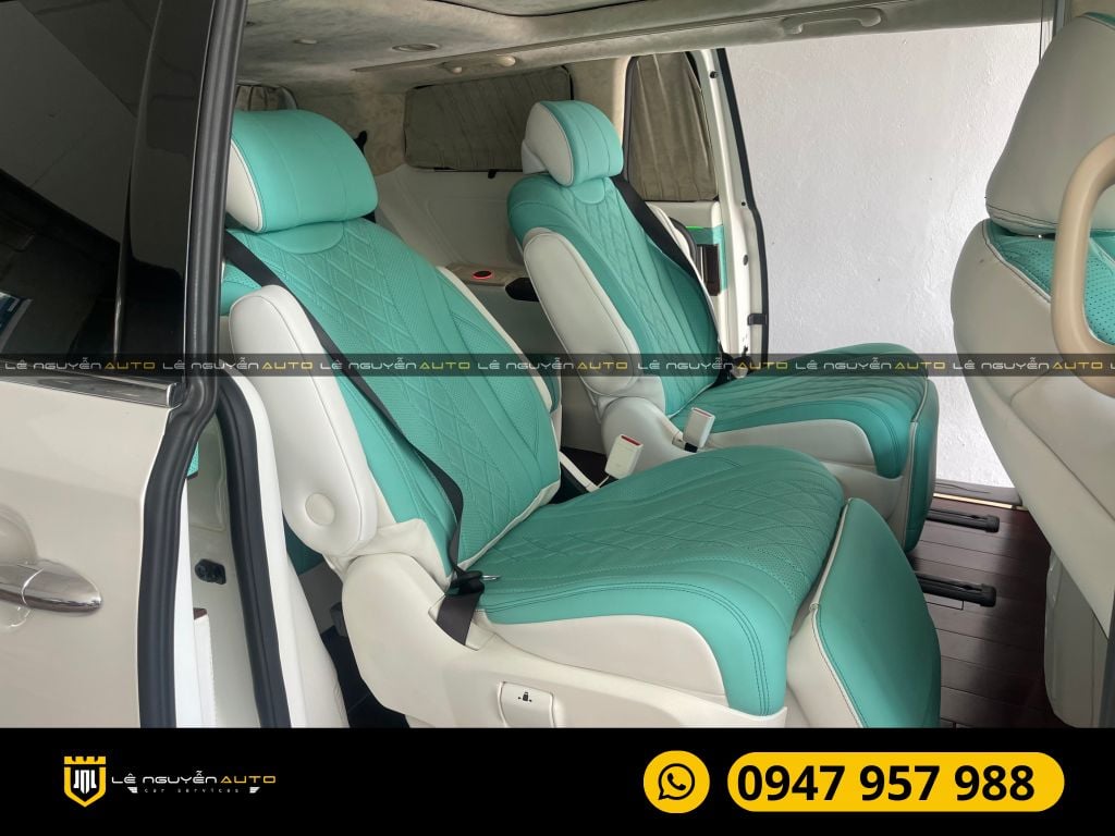 KIA SEDONA ĐỘ GHẾ LIMUOSINE ĐỔI MÀU NỘI THẤT