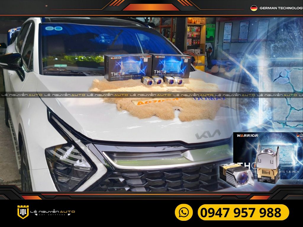 ĐỘ ĐÈN BI AOZOO THOR XE KIA SPORTAGE 2023