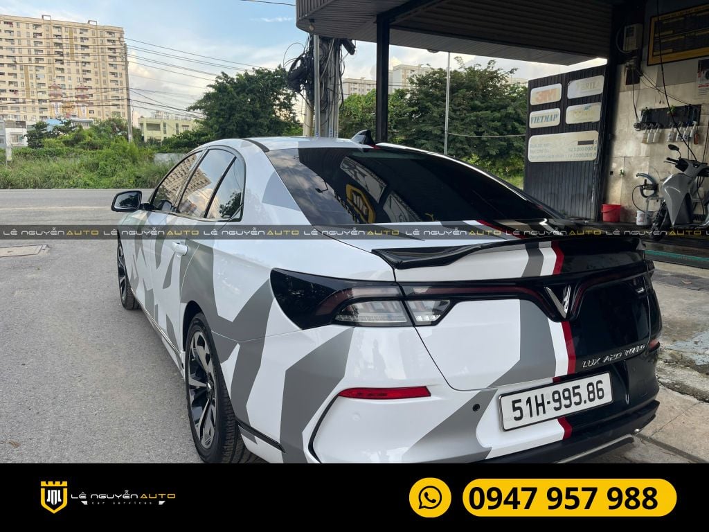 WRAP ĐỔI MÀU ĐỘC LẠ CHO XE VINFAST LUX A