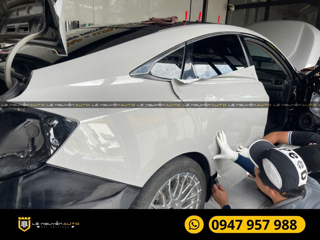 HONDA CIVIC DÁN WRAP ĐỔI MÀU XÁM XI MĂNG