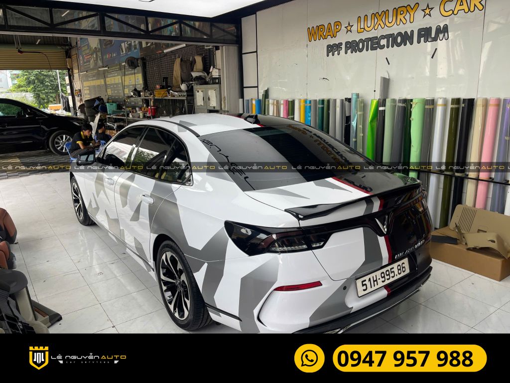 WRAP ĐỔI MÀU ĐỘC LẠ CHO XE VINFAST LUX A