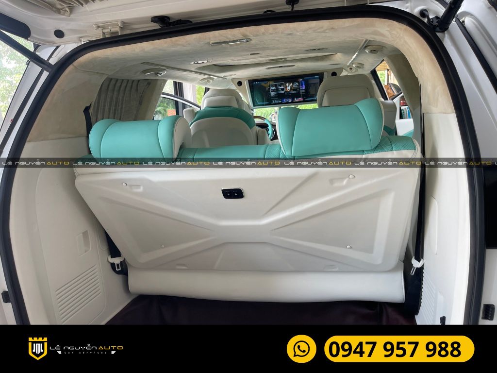 KIA SEDONA ĐỘ GHẾ LIMUOSINE ĐỔI MÀU NỘI THẤT