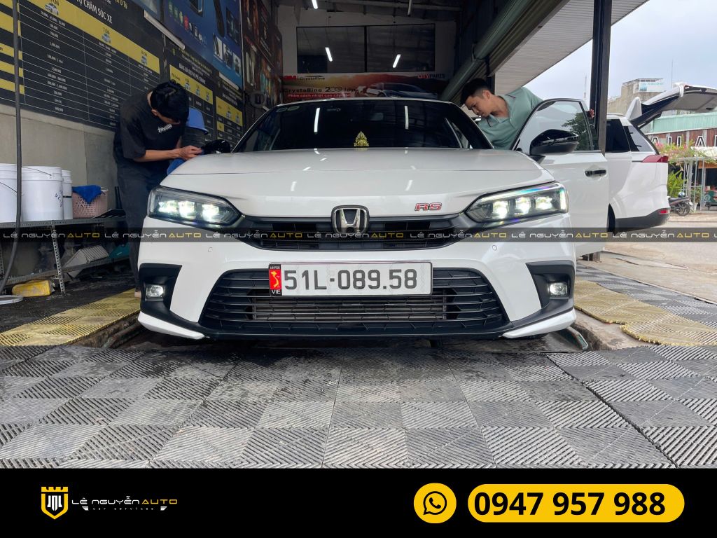 HONDA CIVIC 2024 ĐỘ ĐEN BI AOZOOM BI LED LASER THOR VÀ CAP
