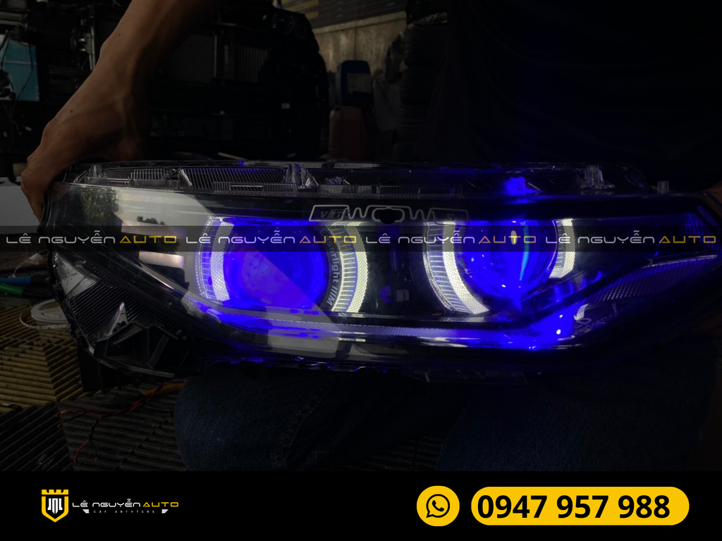 Độ Đèn Tăng Sáng Cho Xe Hyundai Custin