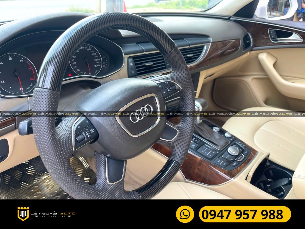 AUDI A6 BỌC GHẾ DA BỌC TRẦN DA LỘN