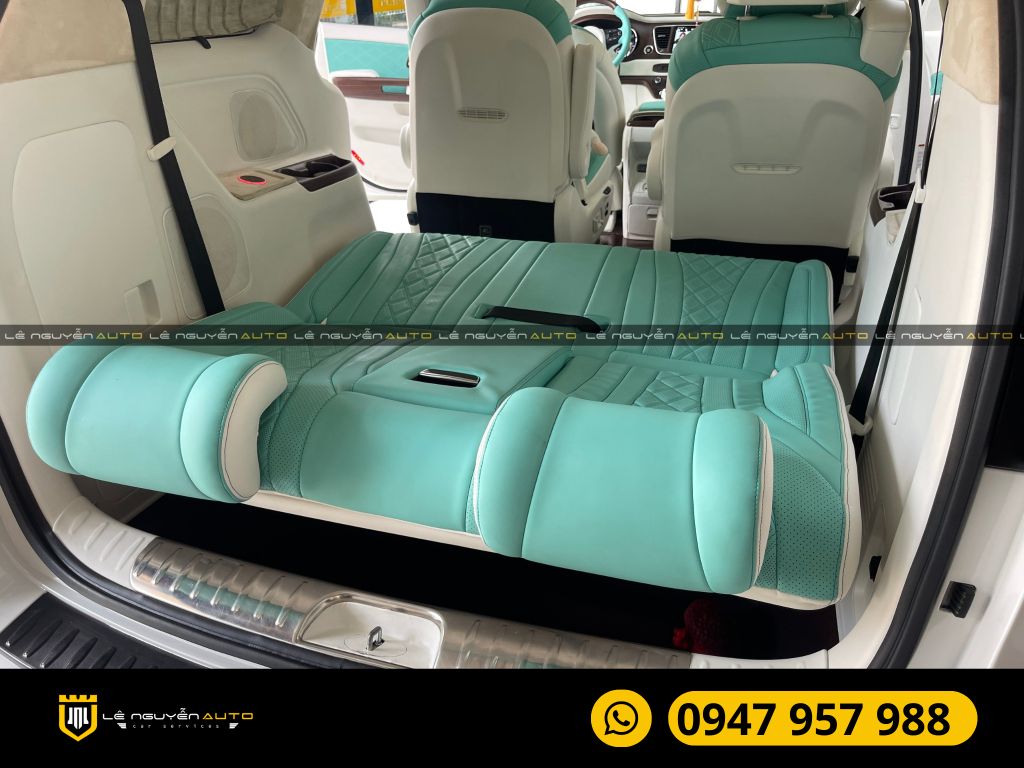 KIA SEDONA ĐỘ GHẾ LIMUOSINE ĐỔI MÀU NỘI THẤT