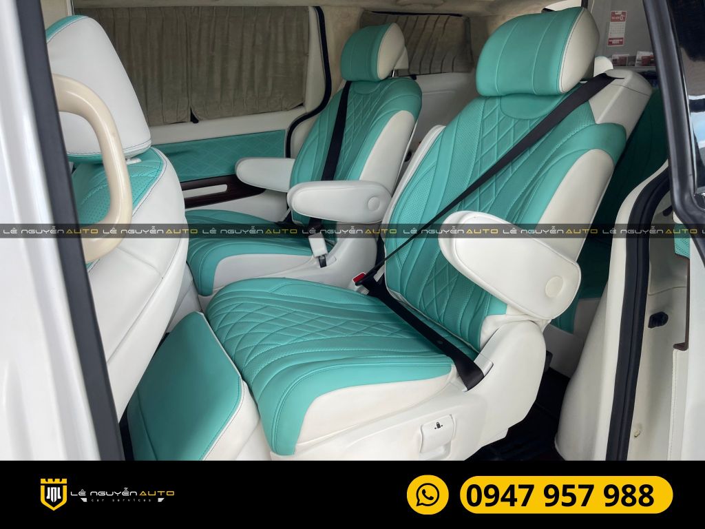 KIA SEDONA ĐỘ GHẾ LIMUOSINE ĐỔI MÀU NỘI THẤT