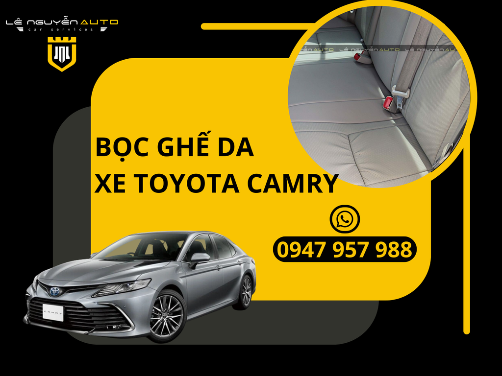 Bọc Ghế Da Cho Xe Toyota Camry