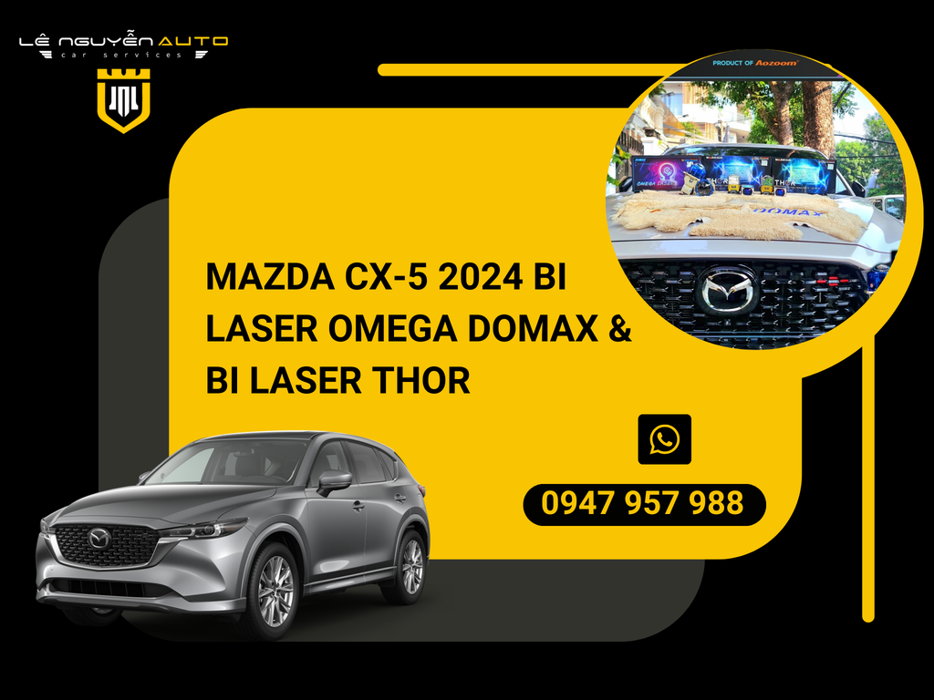 MAZDA CX-5 2024 BI LASER OMEGA DOMAX & BI LASER THOR