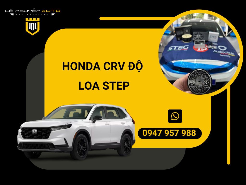 HONDA CRV ĐỘ LOA STEP