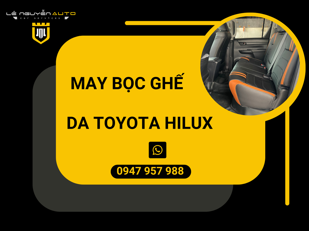 May Bọc Ghế Da Toyota Hilux