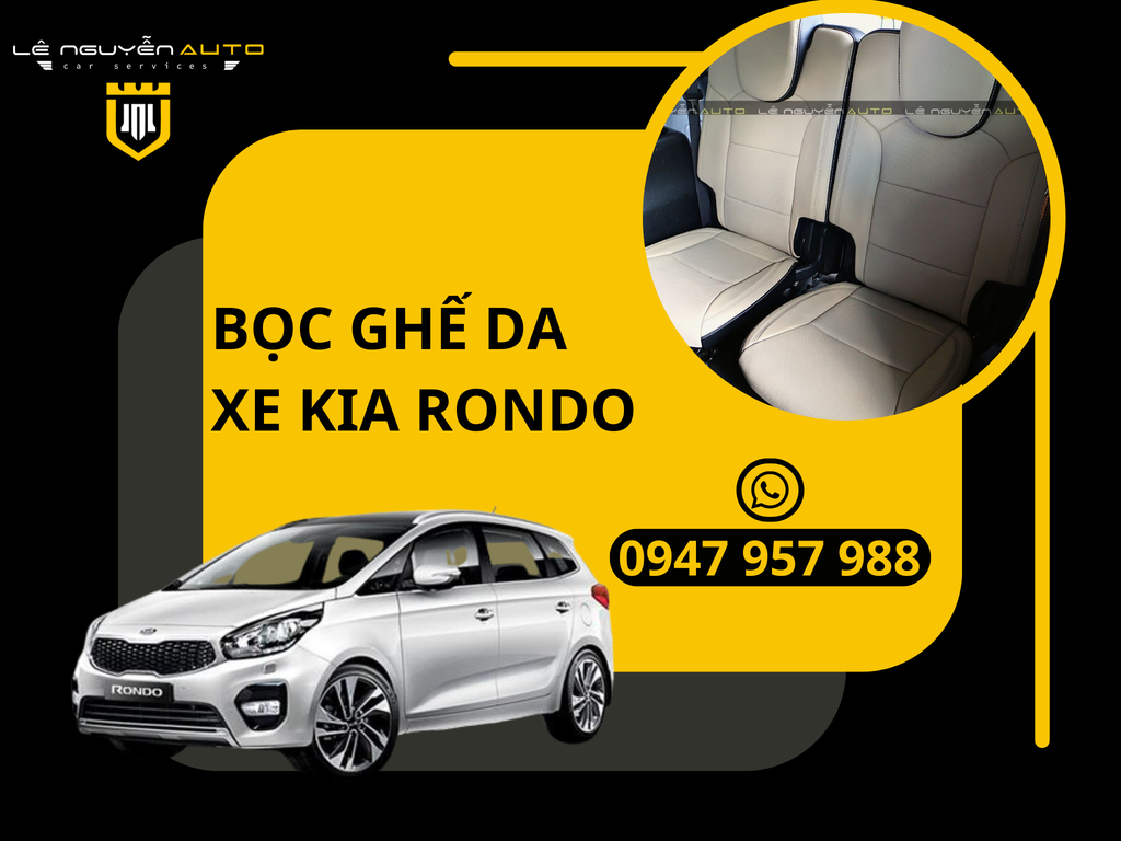 Bọc Ghế Da Cho Xe Ô Tô Kia Rondo