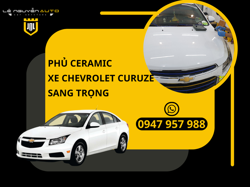 Phủ Ceramic Xe Chevrolet Cruze Sang Trọng
