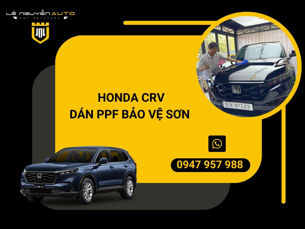 HONDA CRV DÁN PPF BẢO VỆ SƠN