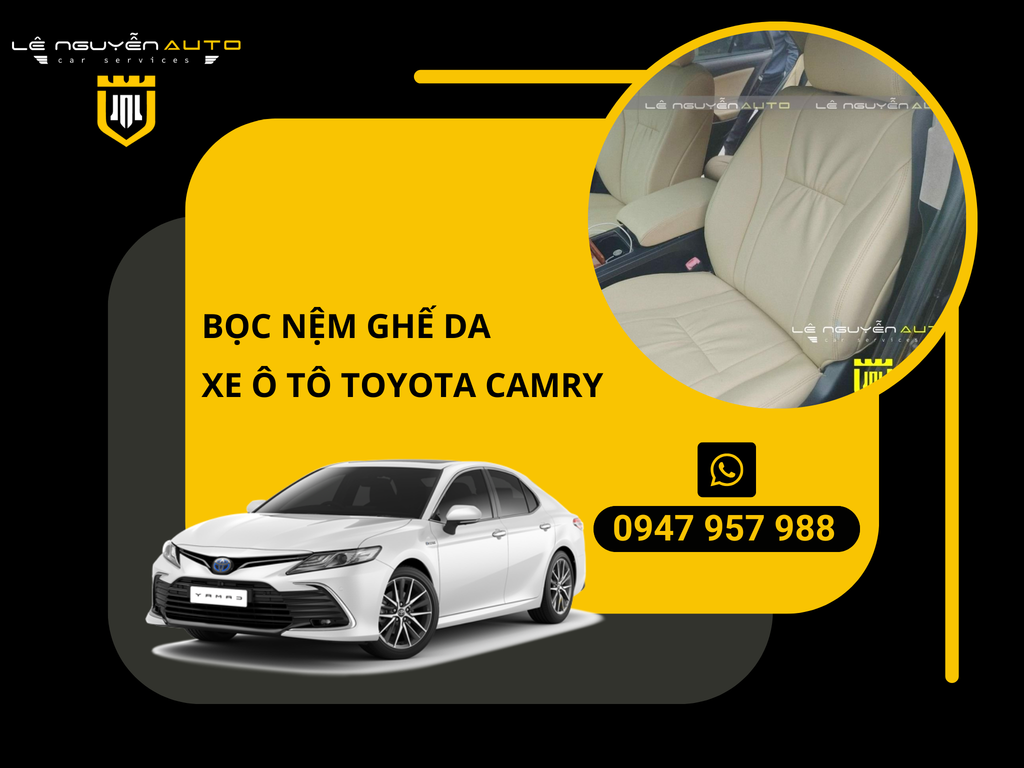 Bọc Nệm Ghế Da Toyota Camry