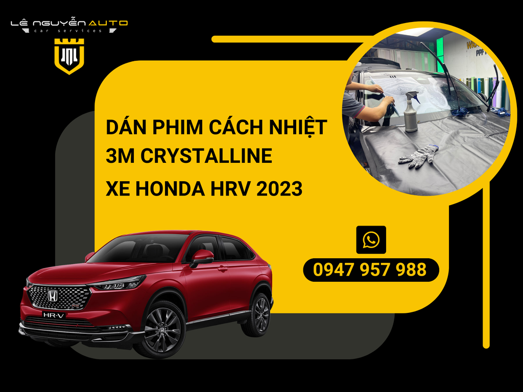 Dán Phim Cách Nhiệt 3M Crystalline xe Honda CRV 2023