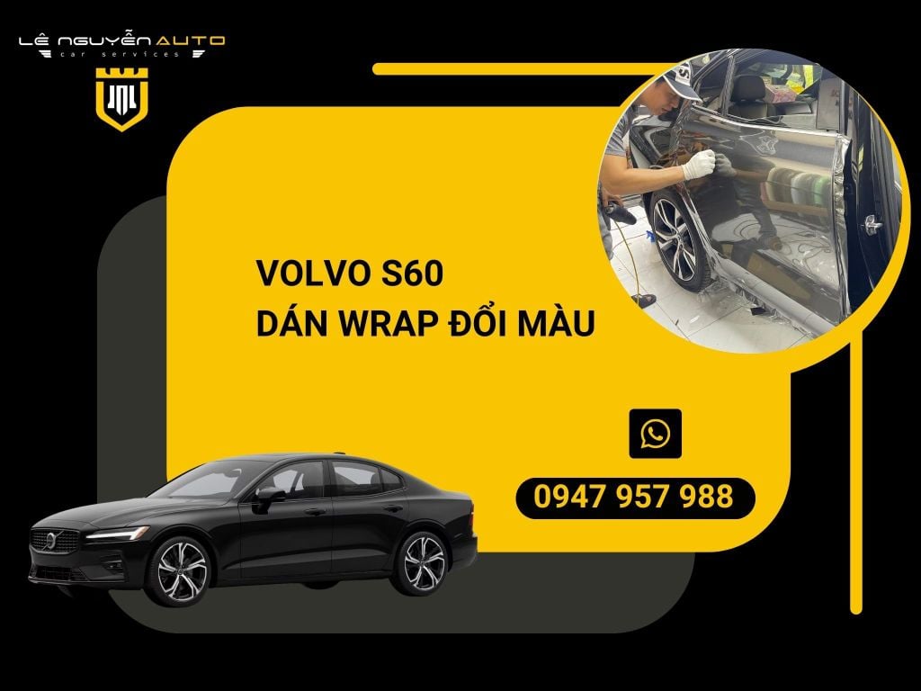 Volvo S60 dán wrap đổi màu