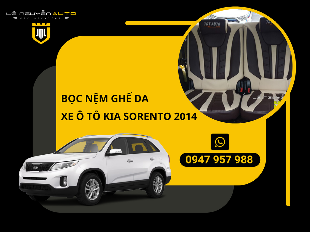 Bọc Nệm Ghế Da Xe KIA Sorento 2014
