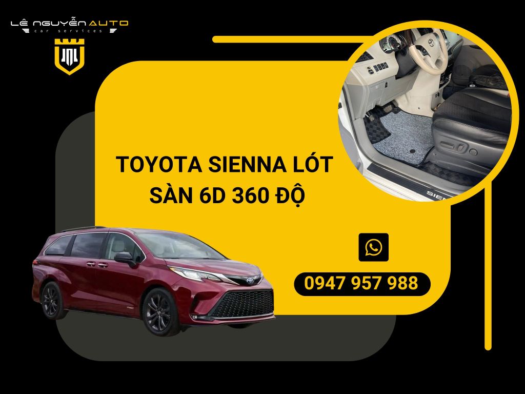 TOYOTA SIENNNA LÓT SÀN 6D 360 ĐỘ