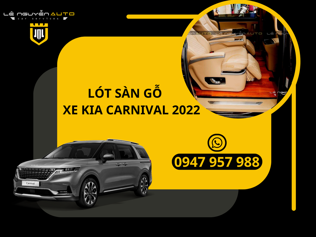 Lót Sàn Gỗ Xe Kia Carnival 2022