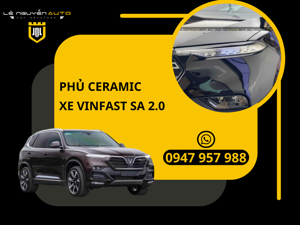 Phủ Ceramic Cho Xe Vinfast SA 2.0