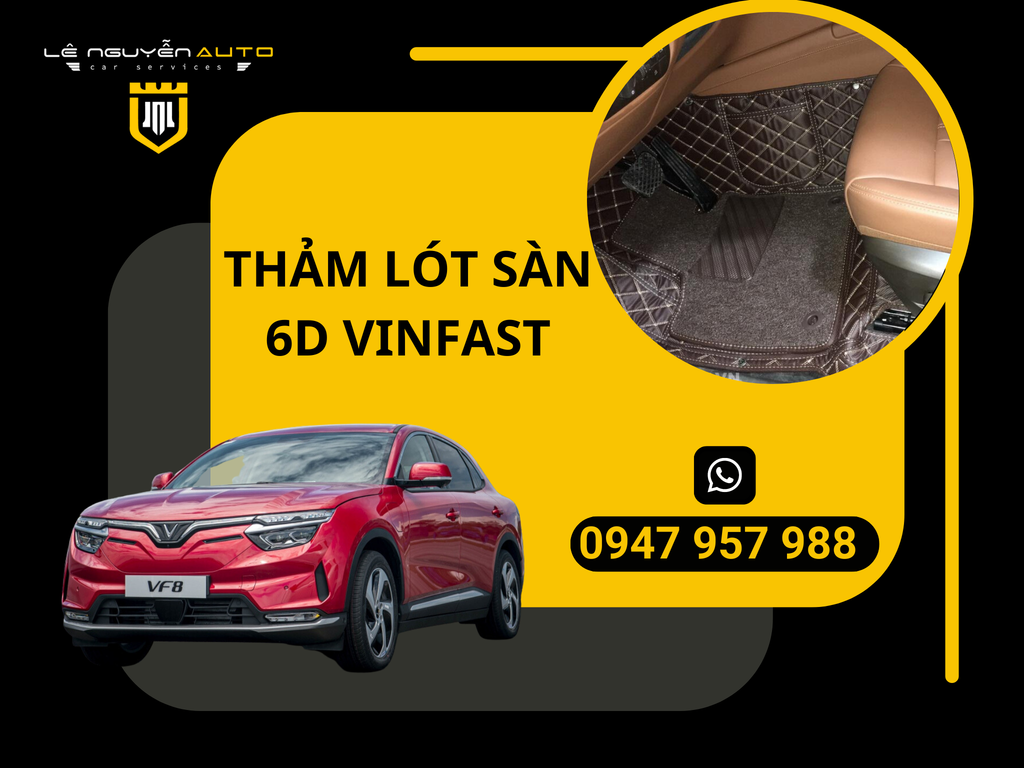 Thảm Lót Sàn 6D Vinfast