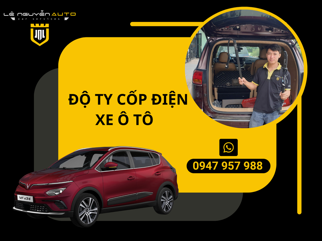 Độ Ty Cốp Điện Xe Ô Tô