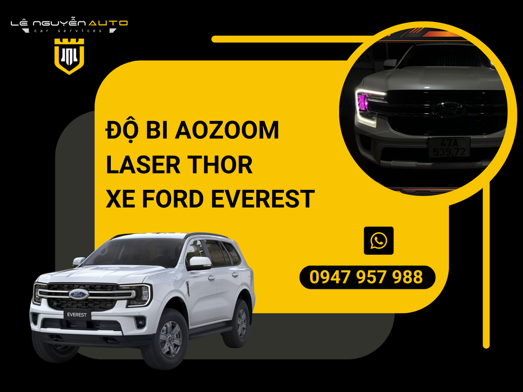 Độ Bi Aozoom Laser Thor Xe Ford Everest