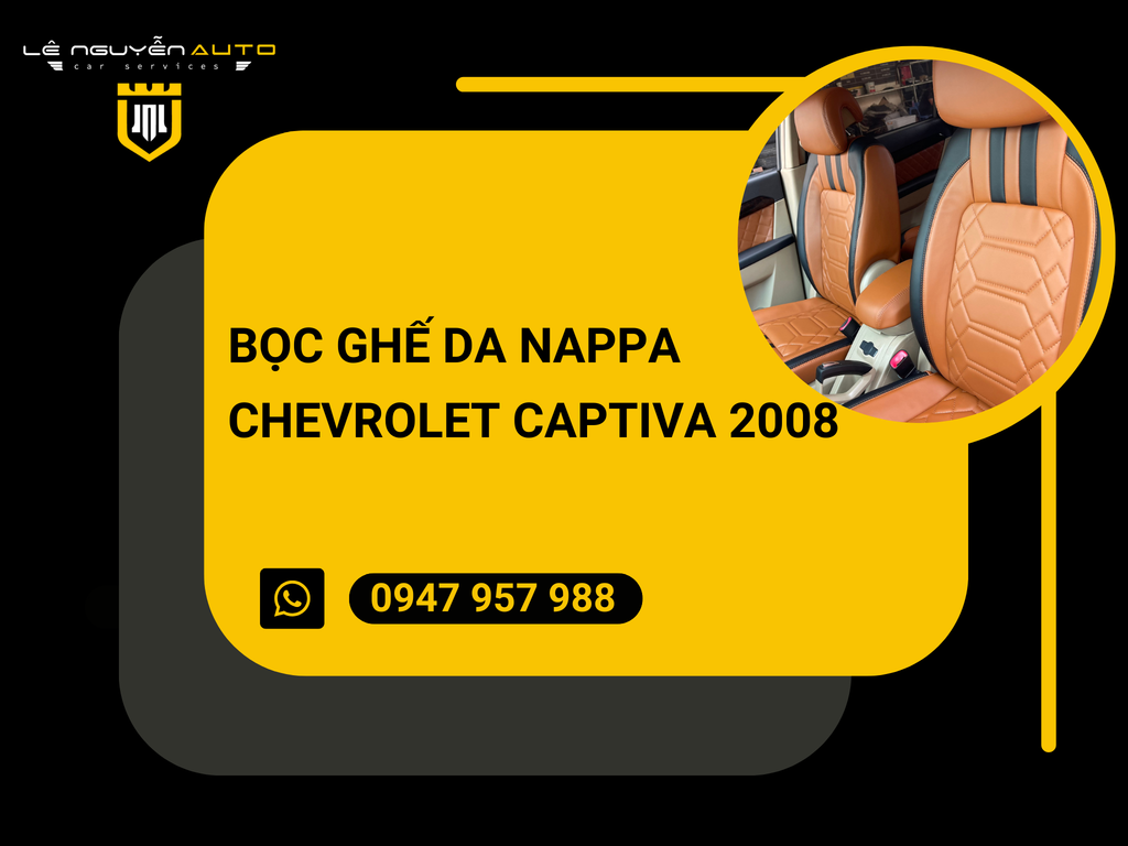 Bọc Ghế Da Nappa Xe Chevrolet Captiva 2008