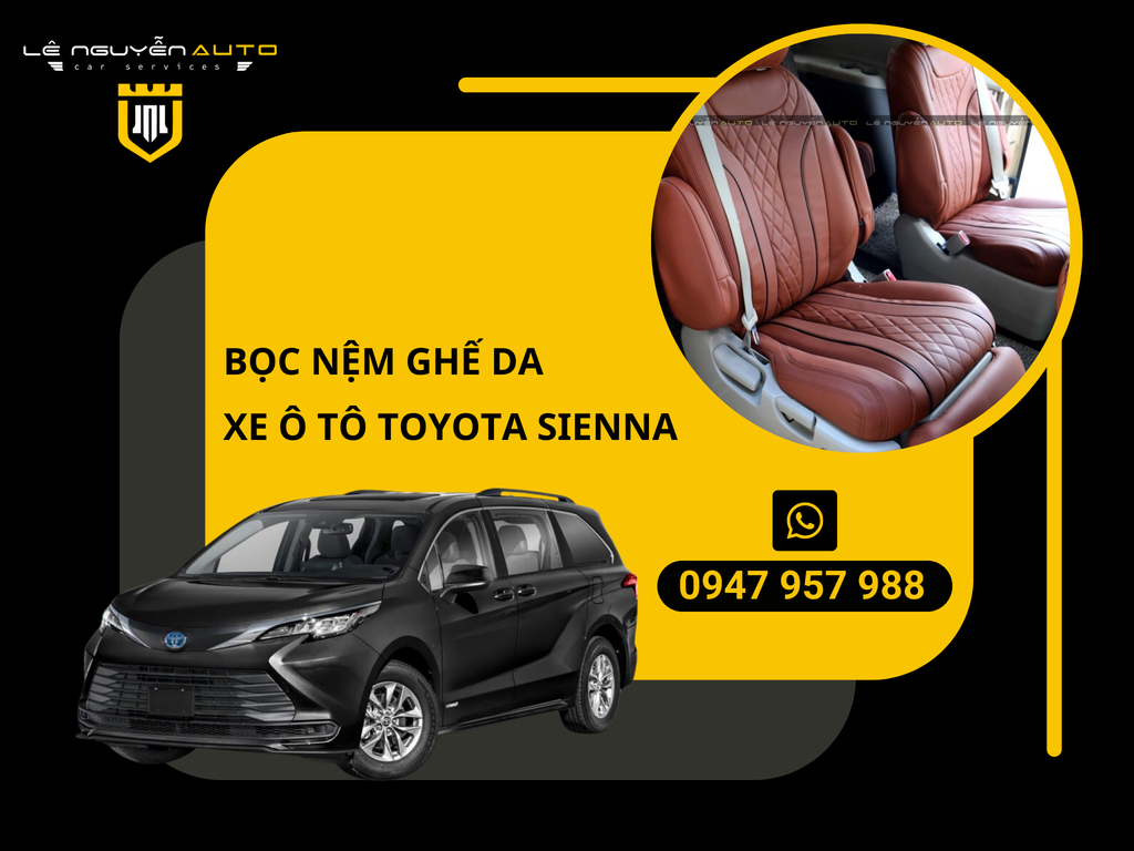 Bọc Nệm Ghế Da Xe Toyota Sienna