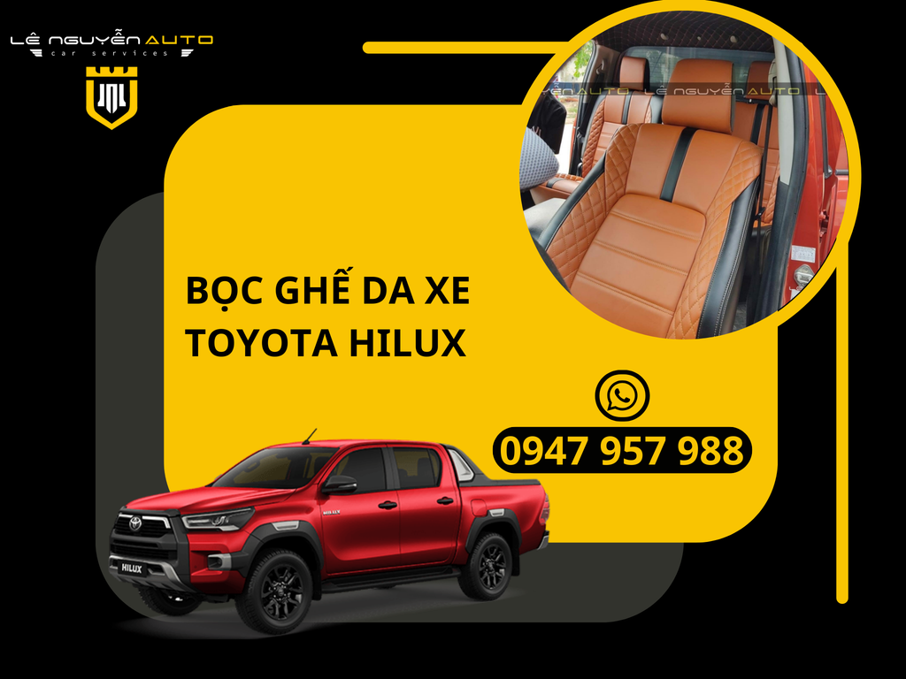 Bọc Ghế Da Xe Toyota Hilux